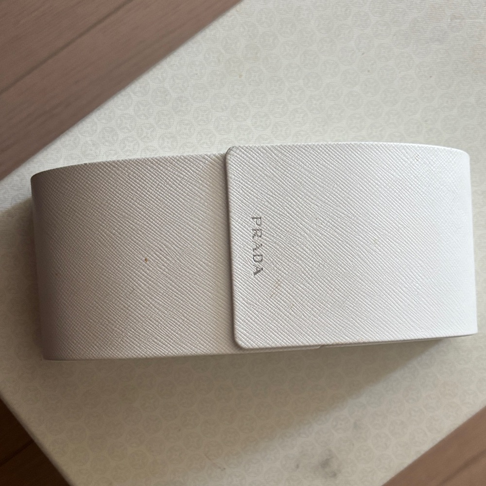 Prada White Sunglasses Case